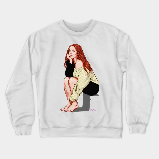 Sara Evans - An illustration by Paul Cemmick Crewneck Sweatshirt by PLAYDIGITAL2020